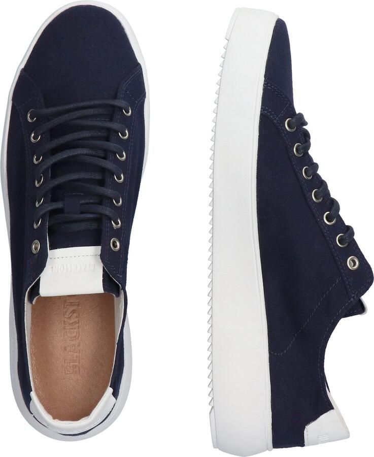 Blackstone Morgan Zg30 Navy Canvas LOW Sneaker Blauw Heren - Foto 2