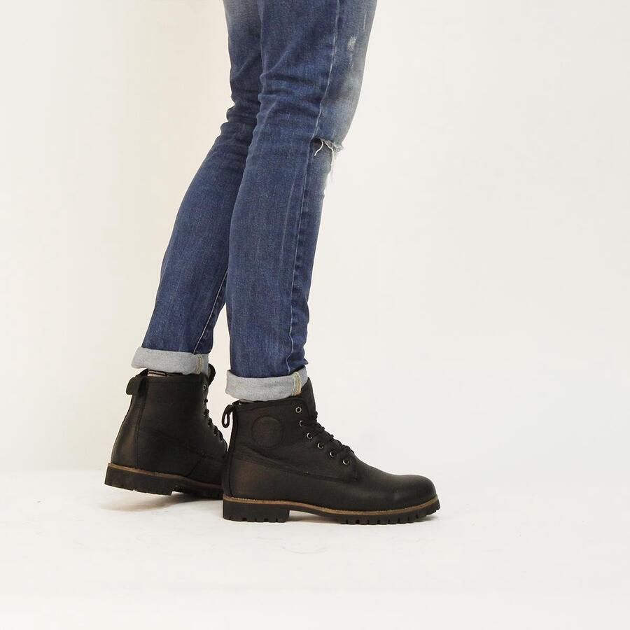 Blackstone Colin Om60 OLD Yellow Men's Boot Sheepskin Bruin Heren - Foto 4