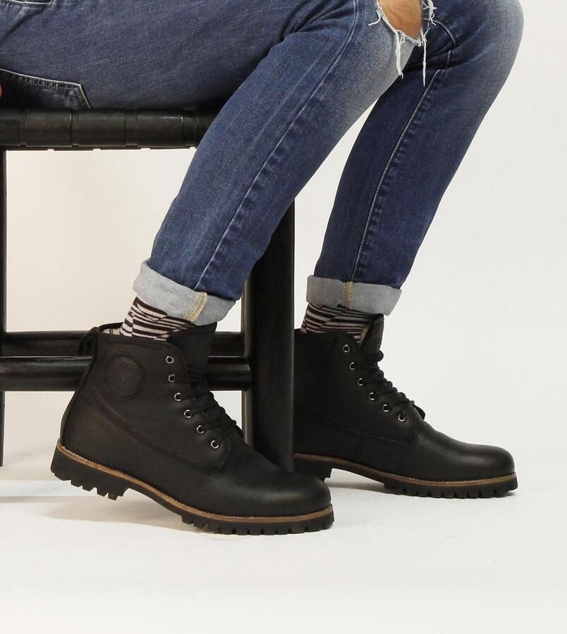 Blackstone Colin Om60 OLD Yellow Men's Boot Sheepskin Bruin Heren - Foto 6