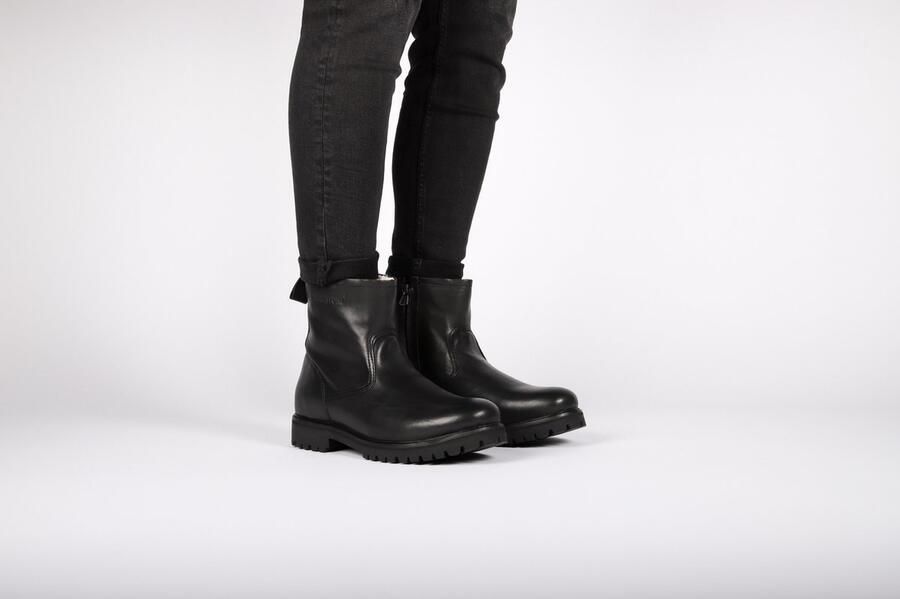 Blackstone Winter leren laarzen met rits Black Heren - Foto 7