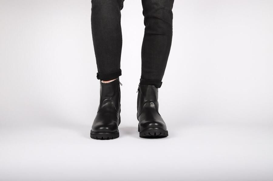 Blackstone Winter leren laarzen met rits Black Heren - Foto 8