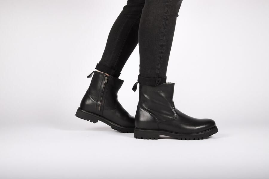 Blackstone Winter leren laarzen met rits Black Heren - Foto 9