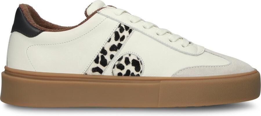 Blackstone QUARTZ AUDEN EL280 White Dawn Leopard Sneaker (low) Dames Off white