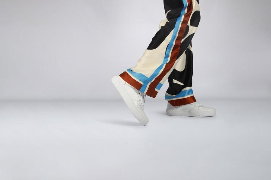 Blackstone Witte Lage Sneaker met Unieke Cupzool White Dames - Foto 6