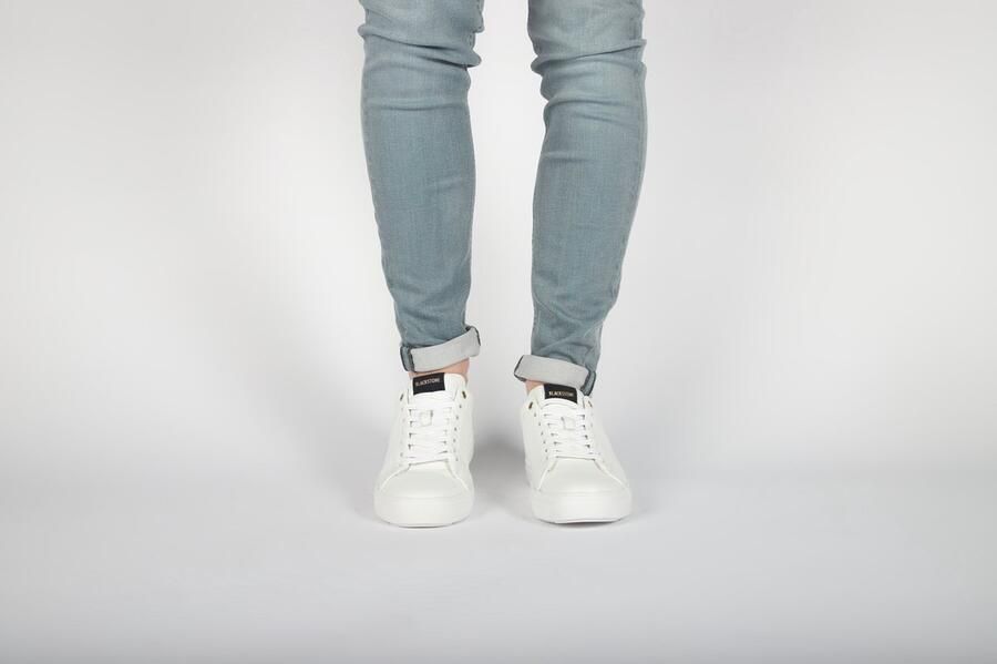 Blackstone ROGER LOW RM50 White Black Sneaker (low) Heren White - Foto 6