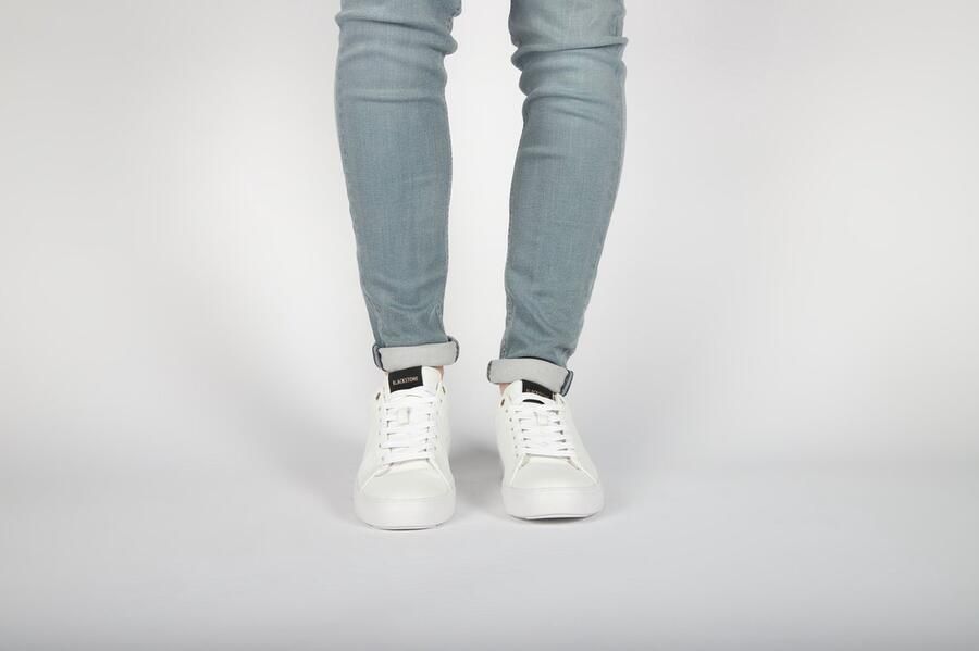Blackstone ROGER LOW RM50 White Navy Sneaker (low) Heren White - Foto 8