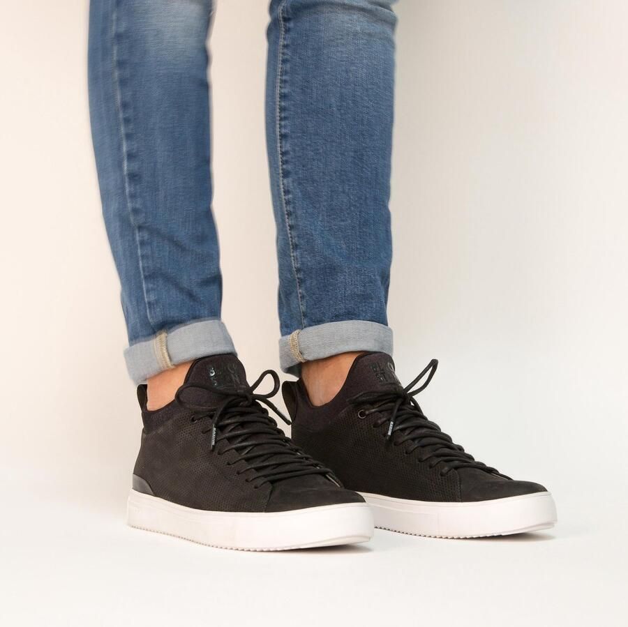 Blackstone Sneakers Heren Hoge sneakers Herenschoenen Nubuck SG28 Zwart - Foto 3