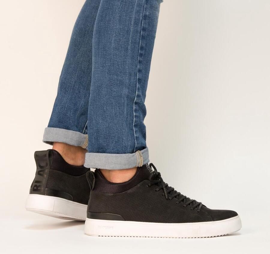 Blackstone Sneakers Heren Hoge sneakers Herenschoenen Nubuck SG28 Zwart - Foto 6