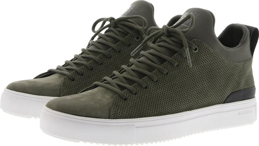 Blackstone Sneakers Heren Hoge sneakers Herenschoenen Nubuck SG28 Groen - Foto 18