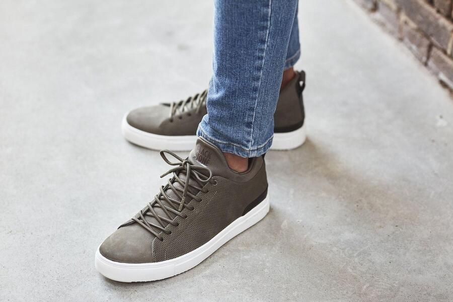 Blackstone Sneakers Heren Hoge sneakers Herenschoenen Nubuck SG28 Groen - Foto 13