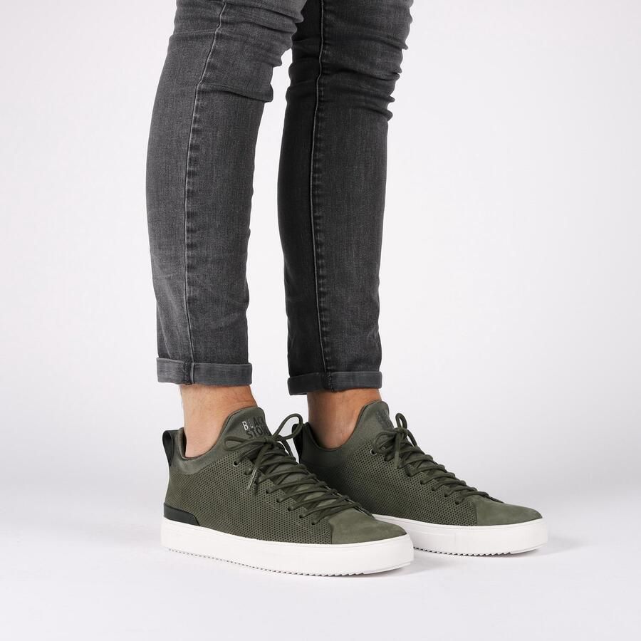 Blackstone Sneakers Heren Hoge sneakers Herenschoenen Nubuck SG28 Groen - Foto 3