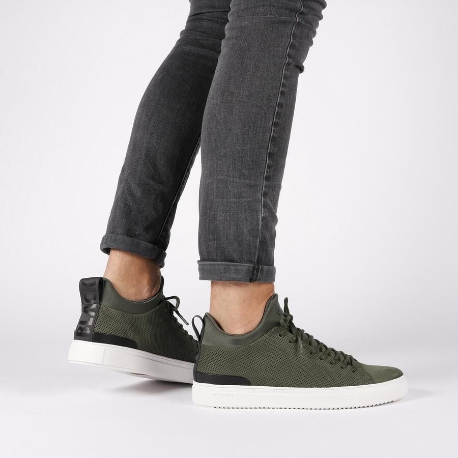 Blackstone Sneakers Heren Hoge sneakers Herenschoenen Nubuck SG28 Groen - Foto 6