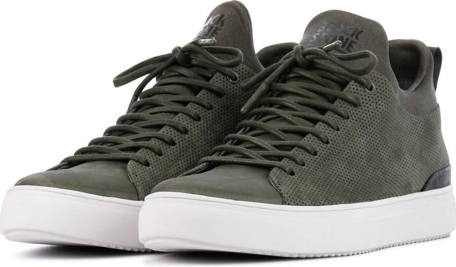 Blackstone Sneakers Heren Hoge sneakers Herenschoenen Nubuck SG28 Groen - Foto 15