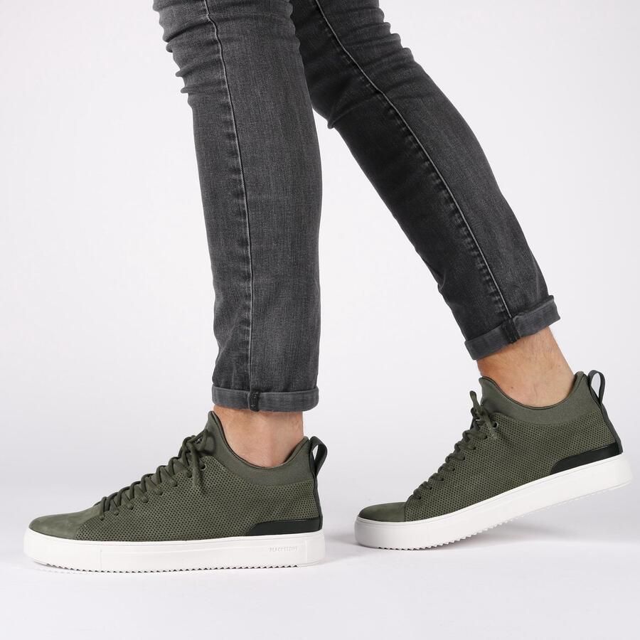 Blackstone Sneakers Heren Hoge sneakers Herenschoenen Nubuck SG28 Groen - Foto 7