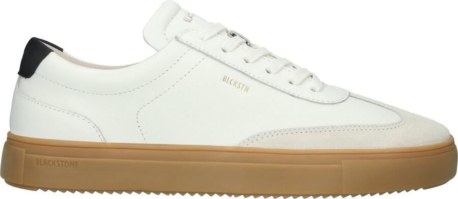 BLACKSTONE Lage sneakers Heren Slate Harper Leer Wit