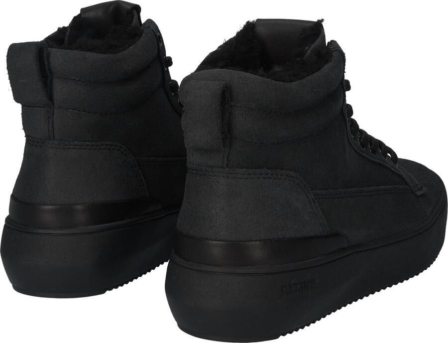 Blackstone SOLEY YL65 BLACK HIGH SNEAKER SHEEPSKIN Vrouw Black