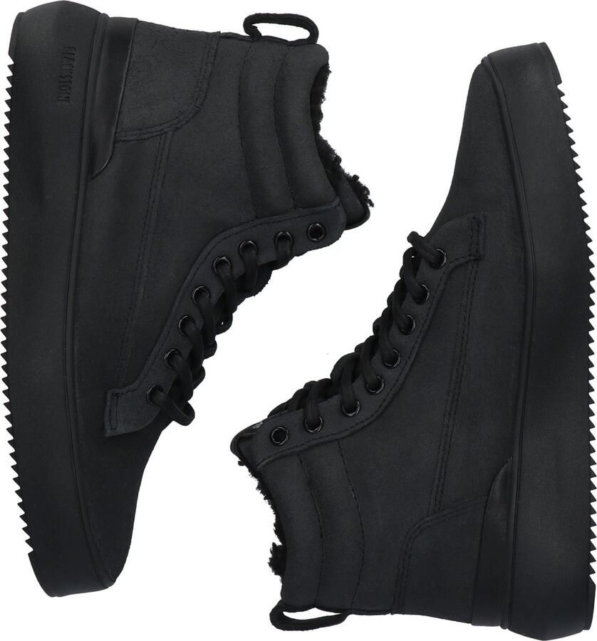 Blackstone SOLEY YL65 BLACK HIGH SNEAKER SHEEPSKIN Vrouw Black - Foto 2
