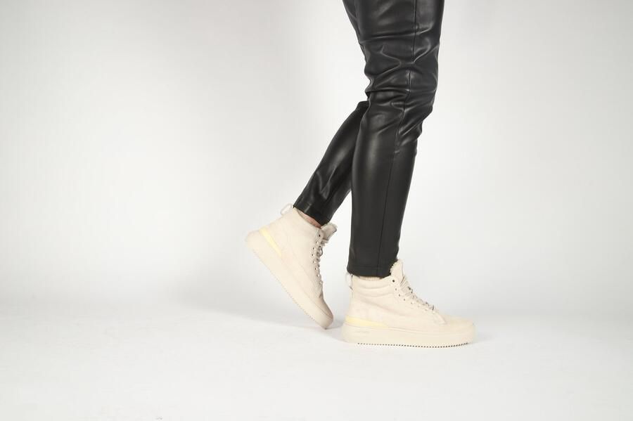 Blackstone Winter Sneaker Geïnspireerd door Klassieke Laarzen Beige Dames - Foto 7