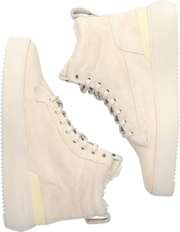 Blackstone Winter Sneaker Geïnspireerd door Klassieke Laarzen Beige Dames - Foto 4