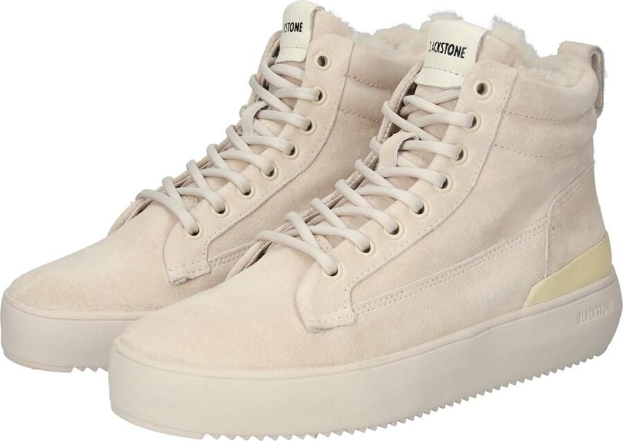 Blackstone Winter Sneaker Geïnspireerd door Klassieke Laarzen Beige Dames - Foto 5