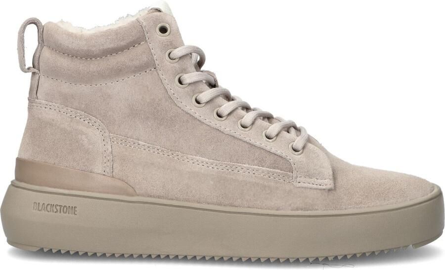 Blackstone SOLEY YL65 WEATHERED TEAK HIGH SNEAKER SHEEPSKIN Vrouw Beige - Foto 2