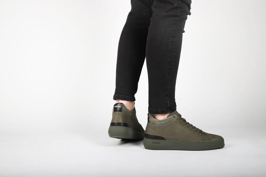 Blackstone Bla YG23 Tarmac Heren sneakers sneakers groene sneakers veter schoenen - Foto 8