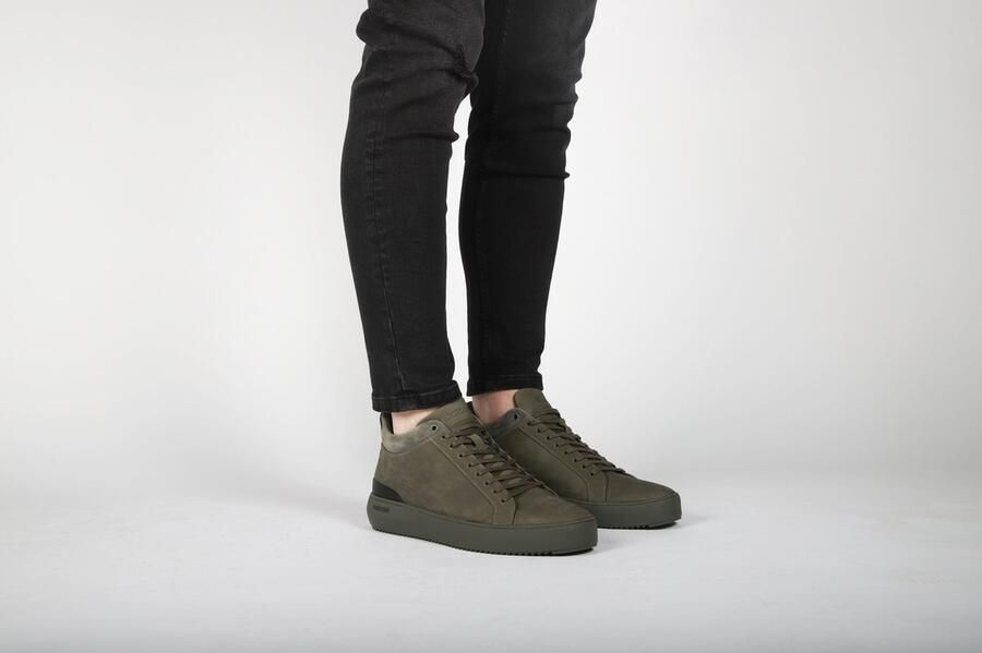 Blackstone Bla YG23 Tarmac Heren sneakers sneakers groene sneakers veter schoenen - Foto 9