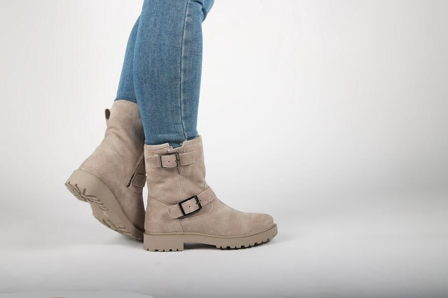 Blackstone Weathered Teak Suède Leren Laarzen Beige Dames - Foto 12