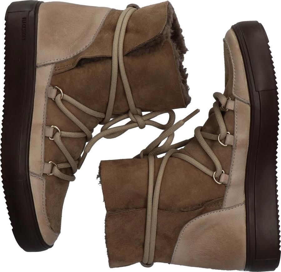 Blackstone Winter Sneaker met dubbelzijdig leer Brown Dames - Foto 4