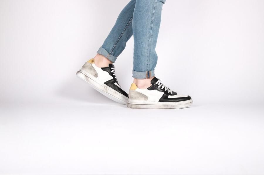 Blackstone WG85 White-black Sneaker (low) Man White - Foto 9
