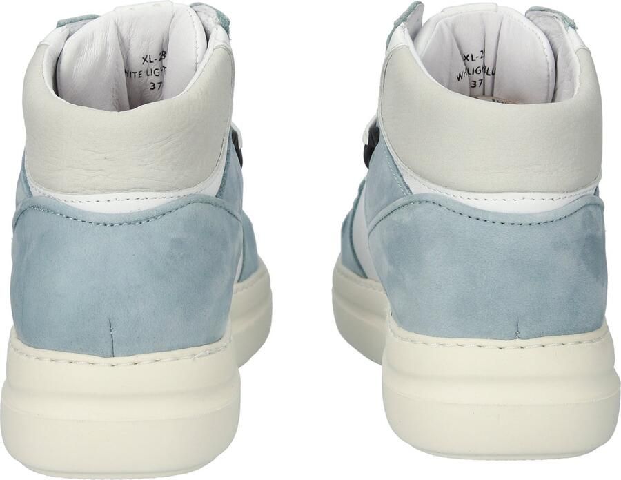 Blackstone XL28 WHITE LIGHT BLUE HIGH TOP SNEAKER Vrouw White - Foto 4