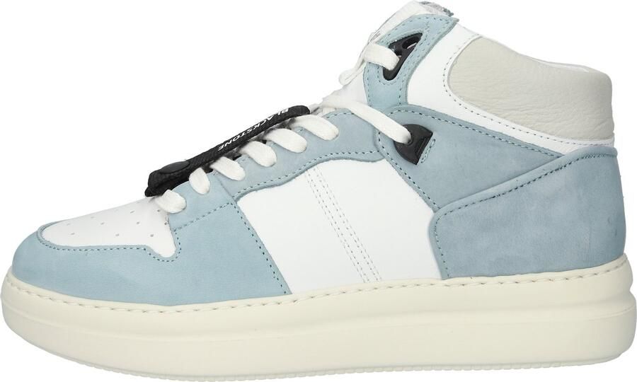Blackstone XL28 WHITE LIGHT BLUE HIGH TOP SNEAKER Vrouw White - Foto 6