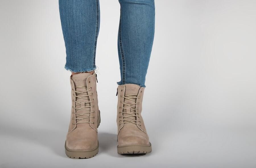 Blackstone KAJSA WL05 WEATHERED TEAK LACE UP BOOT Vrouw Beige - Foto 11