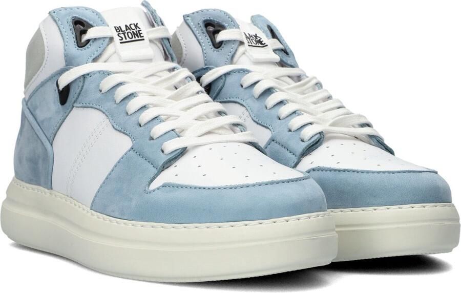 Blackstone XL28 WHITE LIGHT BLUE HIGH TOP SNEAKER Vrouw White - Foto 6