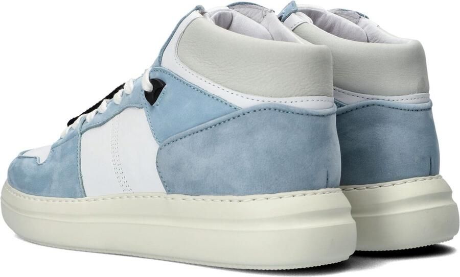 Blackstone XL28 WHITE LIGHT BLUE HIGH TOP SNEAKER Vrouw White - Foto 7