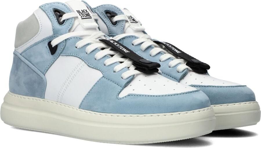 Blackstone XL28 WHITE LIGHT BLUE HIGH TOP SNEAKER Vrouw White - Foto 11