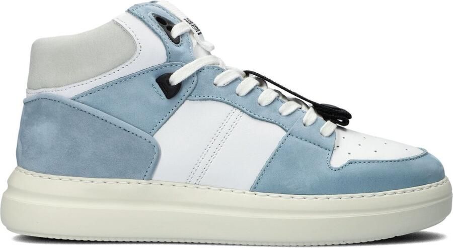 Blackstone XL28 WHITE LIGHT BLUE HIGH TOP SNEAKER Vrouw White - Foto 12