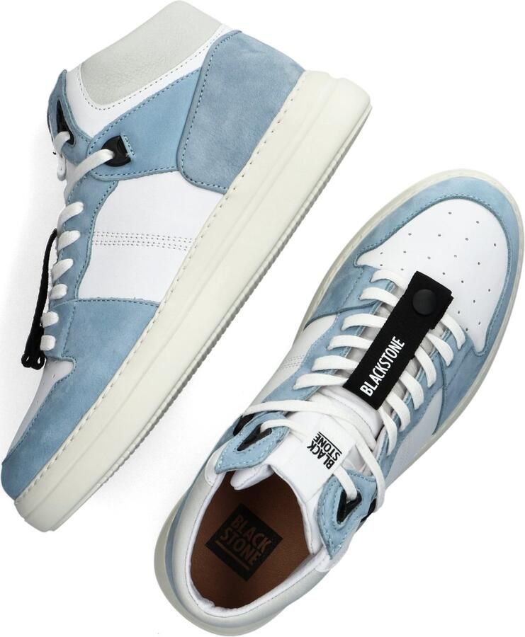 Blackstone XL28 WHITE LIGHT BLUE HIGH TOP SNEAKER Vrouw White - Foto 2