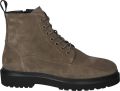 BLACKSTONE YG32 Brody veterboot met rits Beige Suede Veterboots Heren - Beige