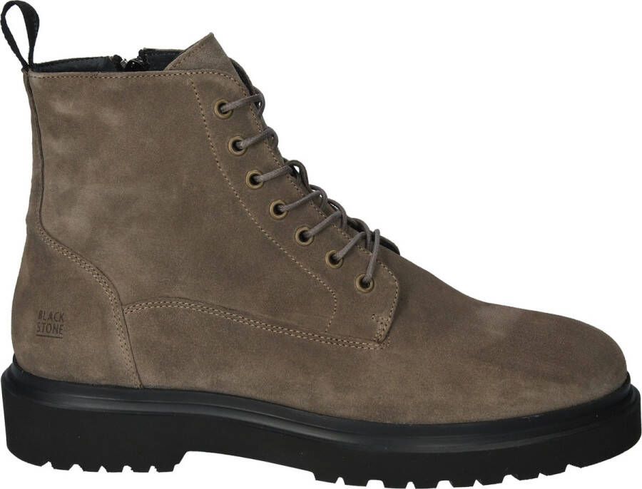 BLACKSTONE YG32 Brody veterboot met rits Beige Suede Veterboots Heren