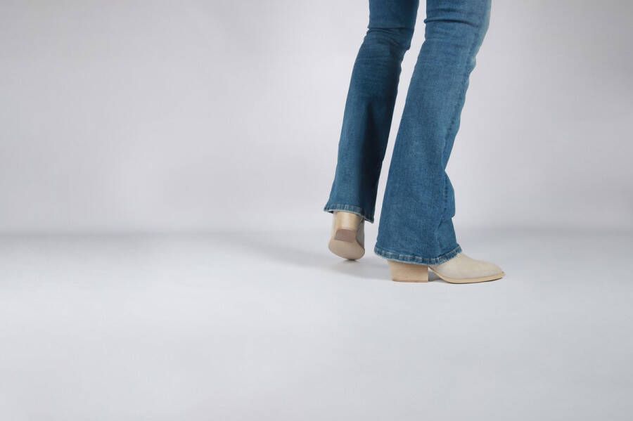 Blackstone CASSIDY ZL91 OFF WHITE ZIPPER BOOT Vrouw Beige
