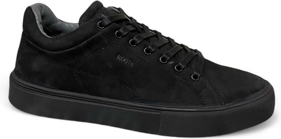 BLACKSTONE Lage Sneakers Heren Crag Colton Maat: 39 Materiaal: Nubuck Kleur: Zwart