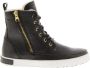 Blackstone Vrouwen Nubuck Veterboots Laarzen Damesschoenen CW96 Zwart - Thumbnail 1