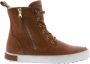 Blackstone Hoge Icon Emily trainers met ritssluiting Bruin Dames - Thumbnail 1