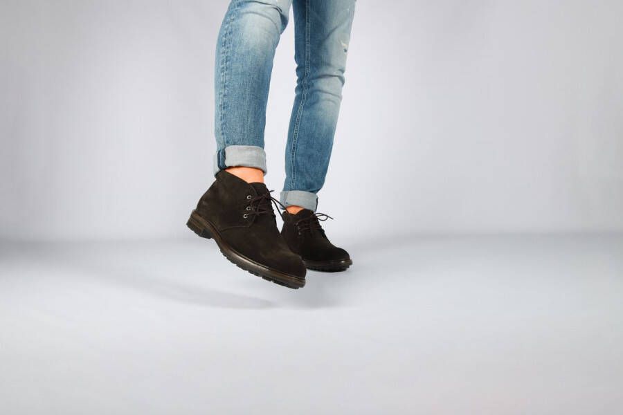 Blackstone Minimalistische Suède Desert Boots Brown Heren