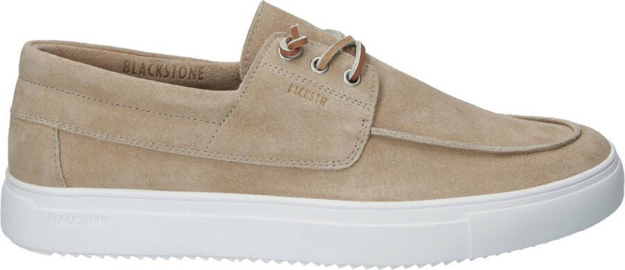 BLACKSTONE Dover | BG175 Lemon Pepper Beige Suede Lage sneakers Heren