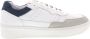 Blackstone Drew Zg46 White Navy LOW Sneaker White Heren - Thumbnail 1