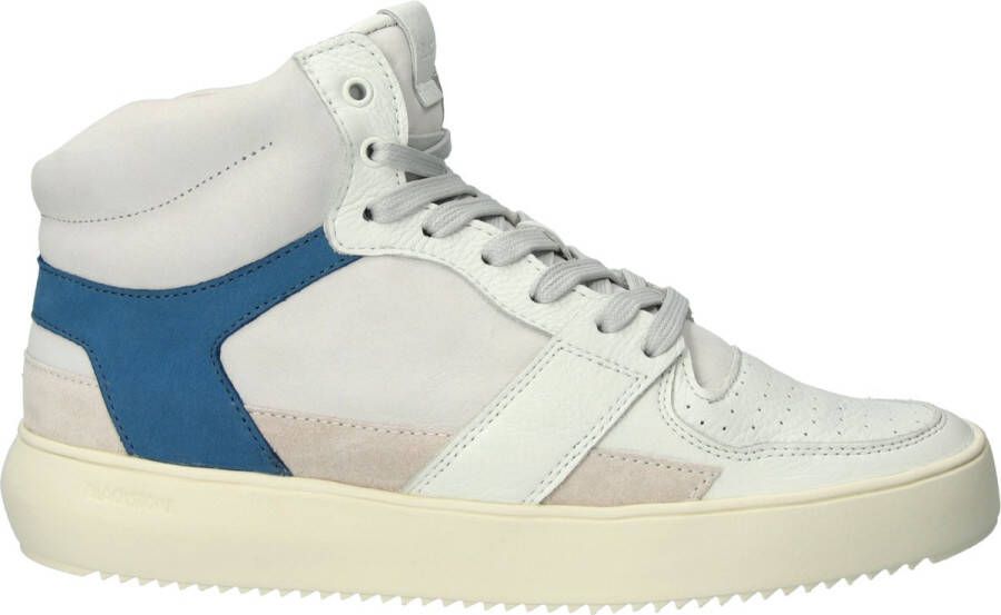 Blackstone DWAYNE YG02 OFF WHITE BLUE ASHES HIGH SNEAKER Man OFF WHITE BLUE ASHES - Foto 6