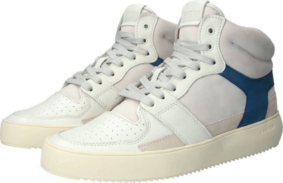 Blackstone DWAYNE YG02 OFF WHITE BLUE ASHES HIGH SNEAKER Man OFF WHITE BLUE ASHES - Foto 4