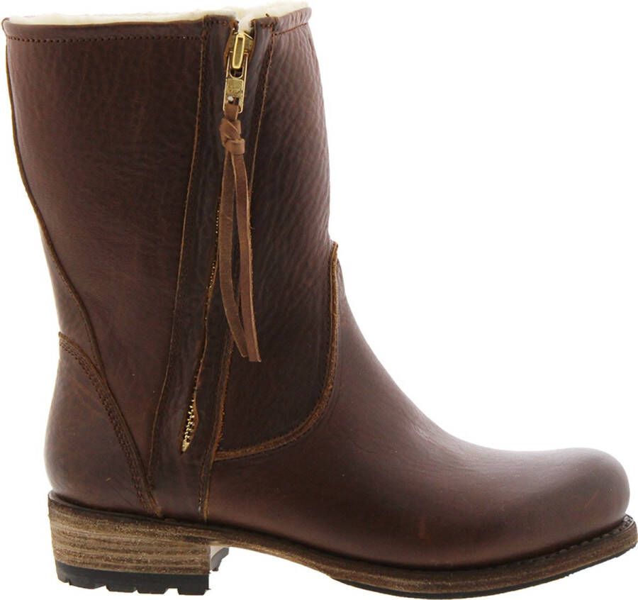 Blackstone EW74 OLD YELLOW WOMENS BOOT SHEEPSKIN Vrouw Brown